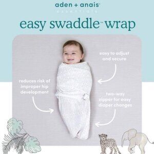 Baby Swaddle wrap aden + anais blue stripes